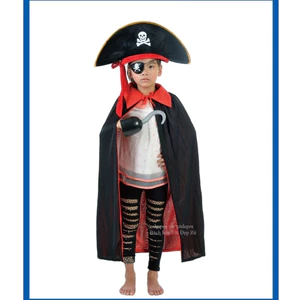 COMBO 3 chi tiết hóa trang hải tặc gồm áo thuyền ,choàng, mũ, mắt chột chơi lễ hội Halloween