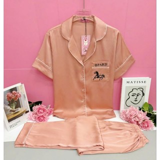 Pijama Lụa Latin Cao Cấp,Có Hai Size  40-60 kg và 60-75 kg Màu Trơn Mẫu Truyền Thống Có Nhiều Màu Sang Trong Dành Cho Nữ