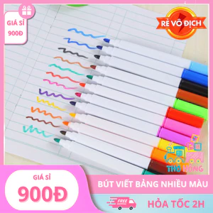 10 Bút Dạ Nhiều Màu giá rẻ cho bé tô màu