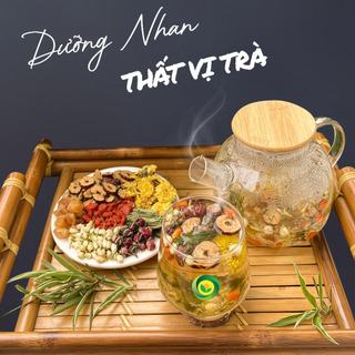 Bộ 3 trà dưỡng nhan, giảm cân, lấy lại vóc dáng, chống lão hóa da, trà thảo mộc Sunbeleaf