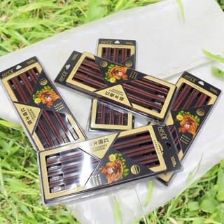 Bộ 10 Đôi Đũa Gỗ Kang Fu Lin KFL tự nhiên cao cấp, Đũa ăn an toàn lành tính cao cấp