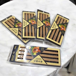 Bộ 10 Đôi Đũa Gỗ Kang Fu Lin KFL tự nhiên cao cấp, Đũa ăn an toàn lành tính cao cấp