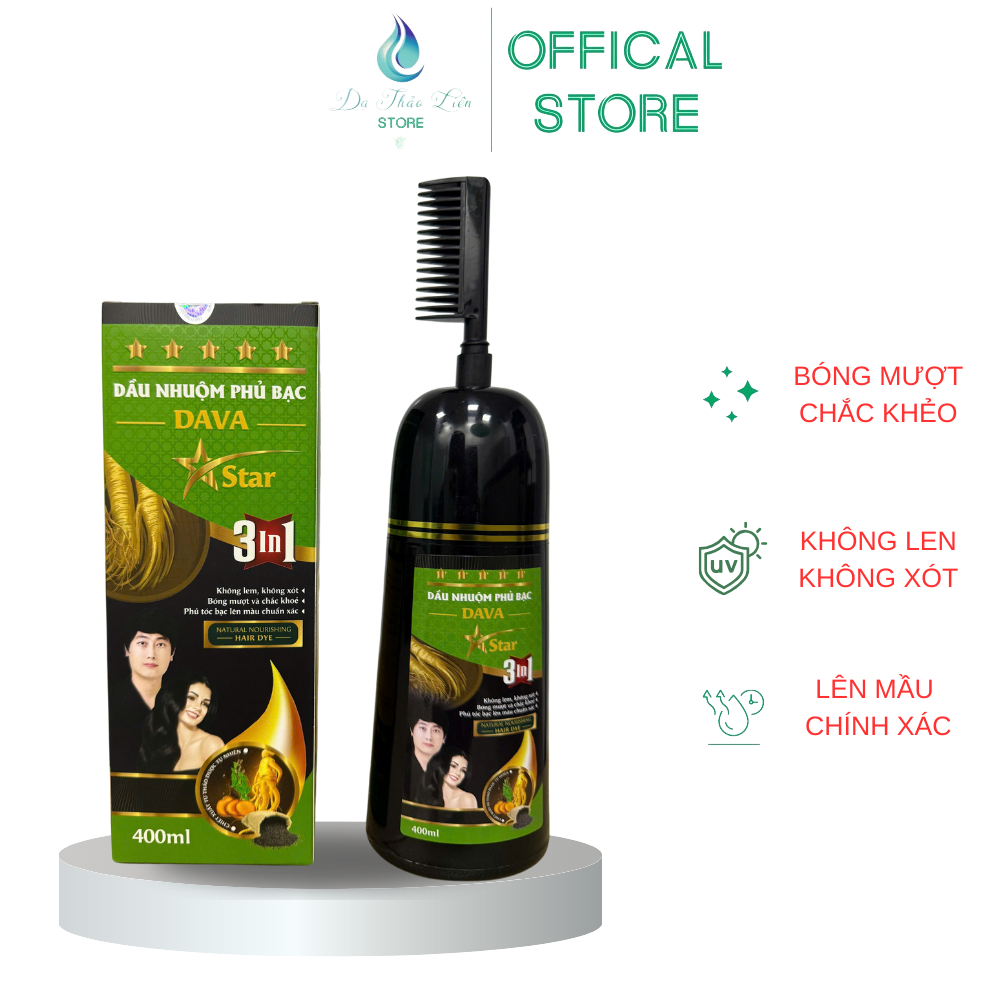 Ảnh Dầu gội phủ bạc Dạ Thảo Liên (400ml) thành phần thảo dược thiên nhiên 3