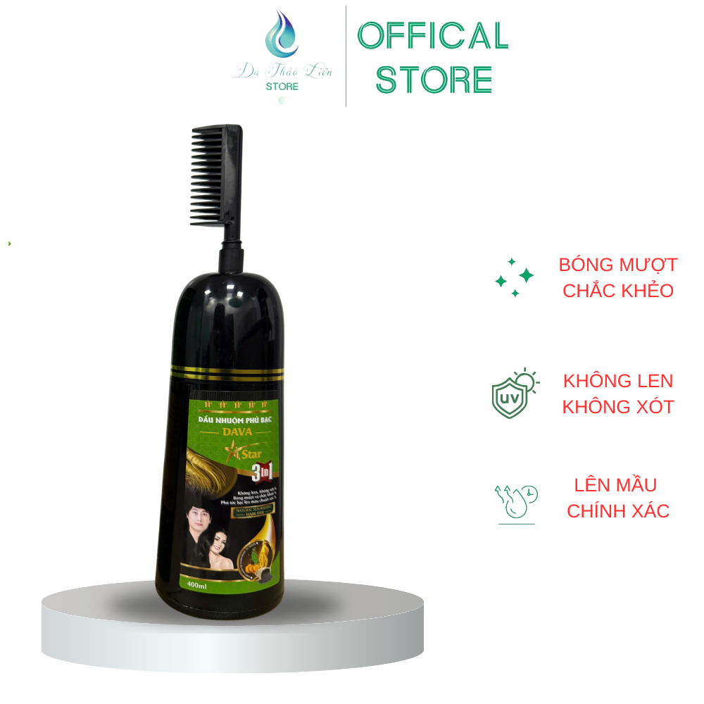 Ảnh Dầu gội phủ bạc Dạ Thảo Liên (400ml) thành phần thảo dược thiên nhiên 4