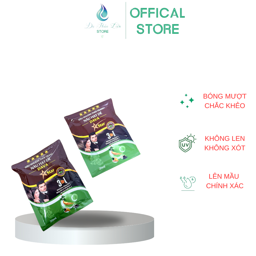 Ảnh Dầu gội phủ bạc Dạ Thảo Liên (gói 40ml) Thành phần thảo dược thiên nhiên 2