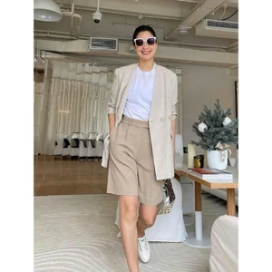 Quần short lửng suông nữ ZR*