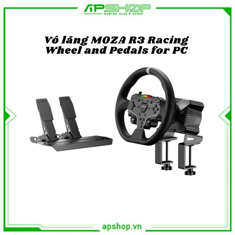 Vô lăng MOZA R3 Racing Wheel and Pedals for PC | RS074 | Chính hãng ...