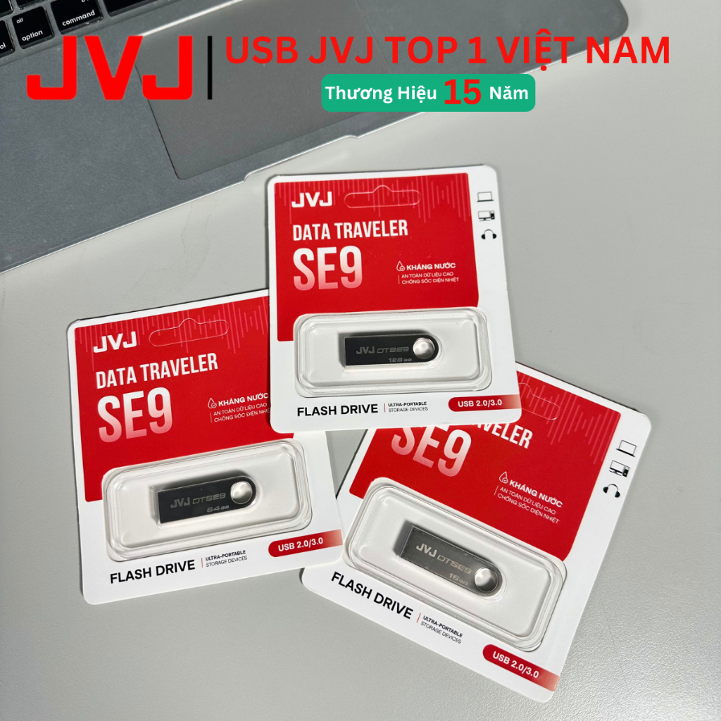 Ảnh USB SE9 JVJ 128Gb 64Gb 32Gb USB 2.0 Thiết Kế Nhỏ Gọn,Vỏ Kim Loại, Kháng Nước- Bảo Hành 5 Năm 3