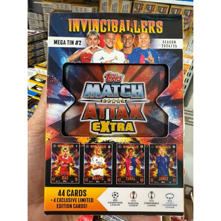 [ Mega Tin ] Hộp Thẻ Lớn Match Attax Champions League EXTRA Mùa 2024/25 24/25 ( 48 thẻ )