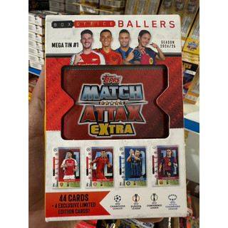 [ Mega Tin ] Hộp Thẻ Lớn Match Attax Champions League EXTRA Mùa 2024/25 24/25 ( 48 thẻ )