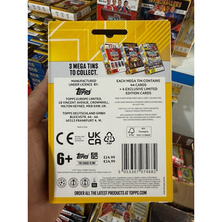 [ Mega Tin ] Hộp Thẻ Lớn Match Attax Champions League EXTRA Mùa 2024/25 24/25 ( 48 thẻ )