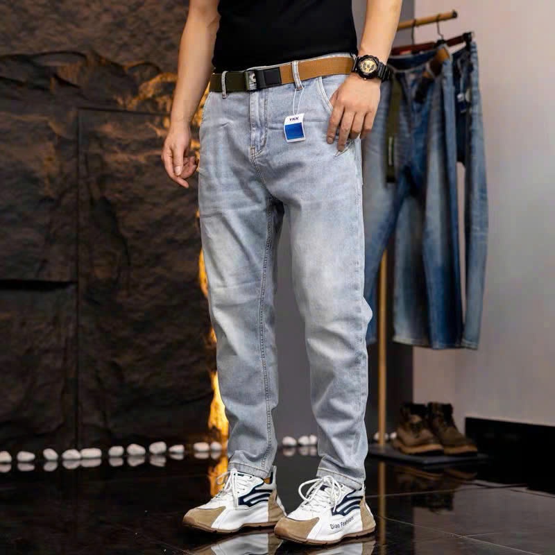 Quần Jeans dài nam, phom dáng Baggy Quảng Châu cao cấp, mềm mại, co dãn thoải mái vận động, quần Bigsize đến 95kg