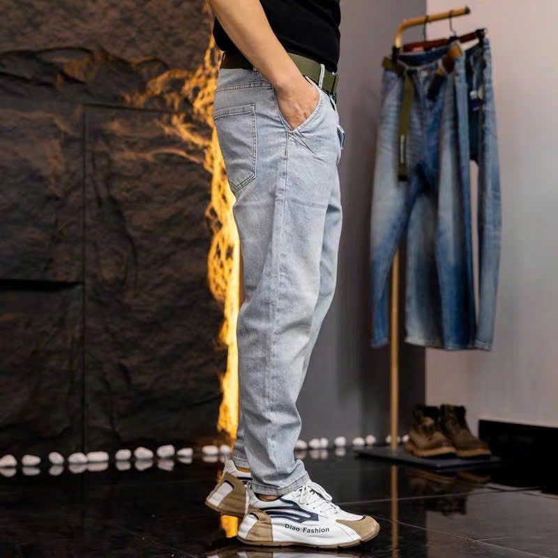 Quần Jeans dài nam, phom dáng Baggy Quảng Châu cao cấp, mềm mại, co dãn thoải mái vận động, quần Bigsize đến 95kg