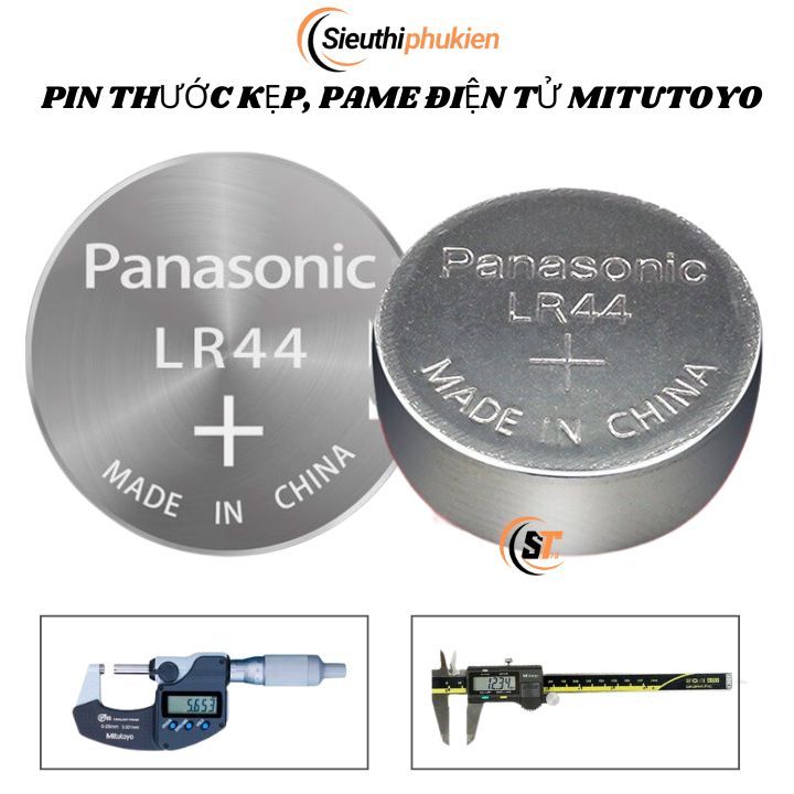 Pin thước kẹp điện tử, thước đo Pame điện tử MITUTOYO xịn LR44 SR44 ...