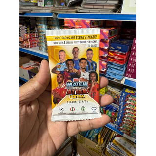 [ Pack Lẻ 4 Insert ] 1x Match Attax Champions League EXTRA 2024/25 24/25 ( Pack 12 thẻ ) ( 4 Insert/ 4 Thẻ Đặc Biệt )