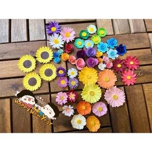 Combo hoa giấy handmade mix đủ mẫu hoa làm đồ trang trí