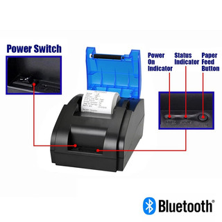 VARB Máy in hóa đơn nhiệt tính USB Bluetooth Máy in mã vạch