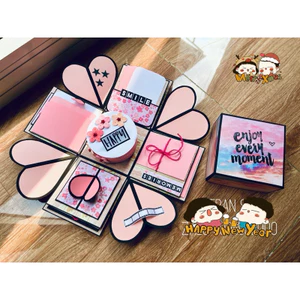 hộp quà dán ảnh lovebox- album kỉ niệm -quà tặng handmade dịp sinh Nhật-anniversary-kỉ niệm