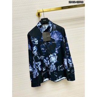 Áo Sơ mi nam hiệu DOLE họa tiết thêu cực nét tay dài phong cách trẻ trung chuẩn form