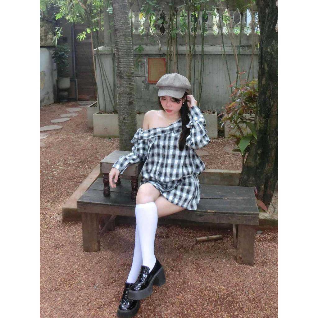 🍒 (ẢNH FEEDBACK) Set áo lệch vai tay dài + short 🔥𝐇𝐨𝐚̉ 𝐓𝐨̂́𝐜🔥 𝐌𝐄𝐎𝐈𝐍𝐃𝐀𝐇𝐎𝐔𝐒𝐄