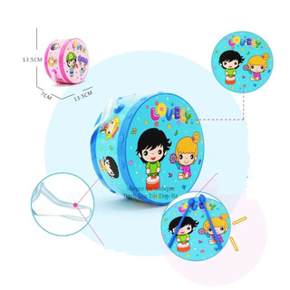 Bộ 6 chi tiết Đồ chơi trung thu Trống tròn trống lắc kèn xúc xắc