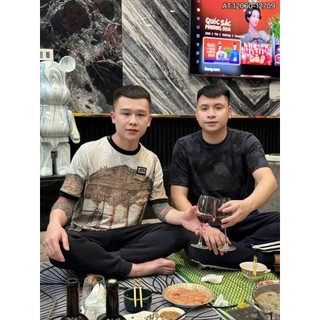 ÁO thun nam DOLE cổ tròn họa tiết tay ngắn phong cách trẻ trung chuẩn from