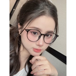 Gọng kính thời trang nam nữ ANNA kim loại dáng tròn unisex cá tính OL 01257