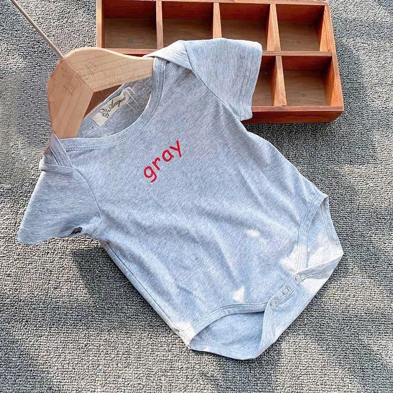 Bộ bodysuit liền thân ngắn tay dành cho bé trai bé gái sơ sinh 3-12kg chất liệu cotton lạnh mềm mát
