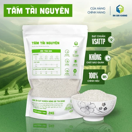 Gạo Tấm Tài Nguyên Xốp Cơm AGKF (An Gia Khang Food) - Mềm Xốp Đậm Vị (Túi 400g, 1kg, 2kg)