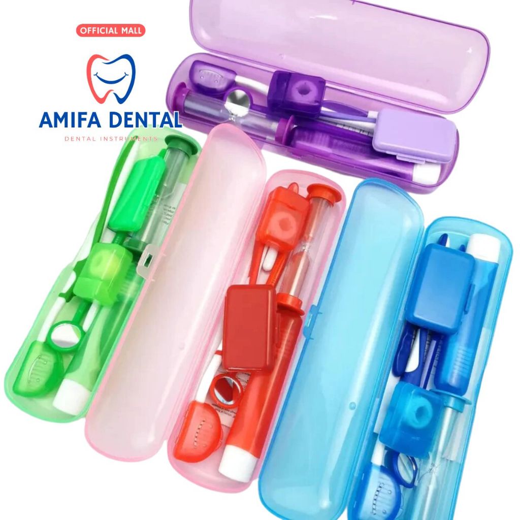 Set 8 Món Chăm Sóc Răng Niềng Siêu Tiện Lợi, Bộ  8 Món Dụng Cụ Vệ Sinh Cho Người Niềng Răng