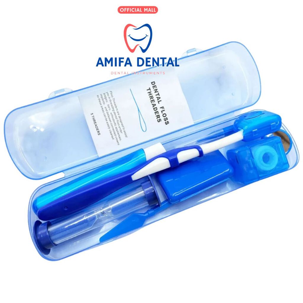 Set 8 Món Chăm Sóc Răng Niềng Siêu Tiện Lợi, Bộ  8 Món Dụng Cụ Vệ Sinh Cho Người Niềng Răng