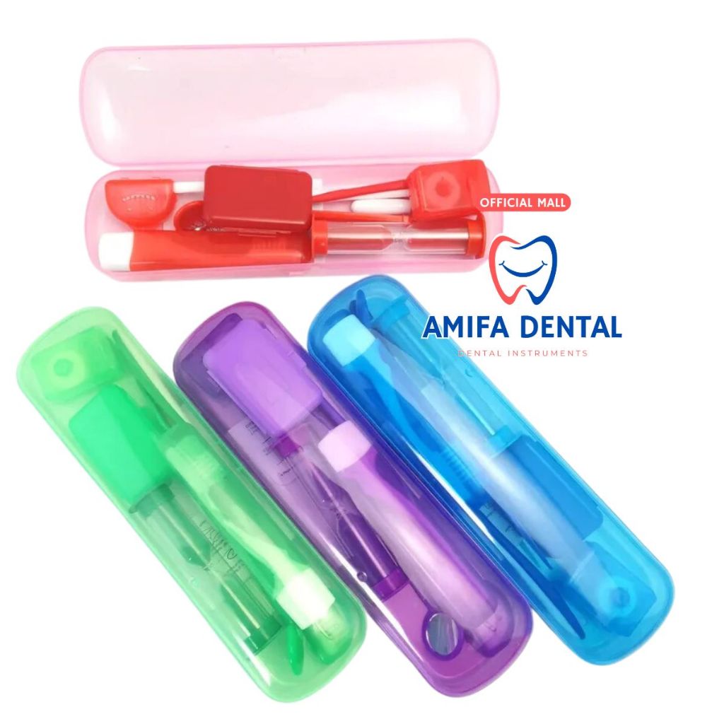 Set 8 Món Chăm Sóc Răng Niềng Siêu Tiện Lợi, Bộ  8 Món Dụng Cụ Vệ Sinh Cho Người Niềng Răng