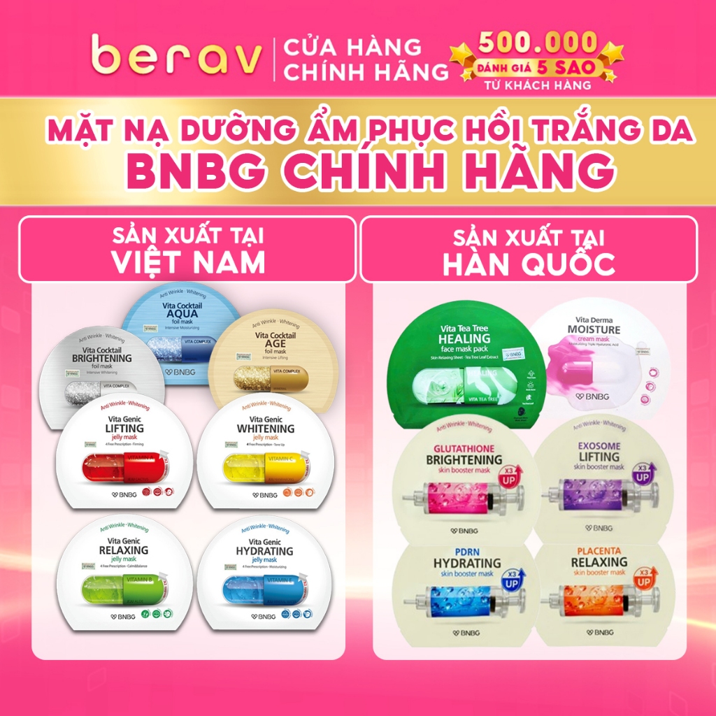 Ảnh Combo 10 Mặt Nạ Vitamin BNBG Vita Genic Jelly Mask 30mlx10 1