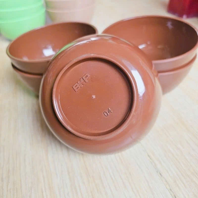 Set 10 chén tròn nhựa đủ màu kích thước 14cm dùng để ăn cơm, ăn canh..- Combo 10 chén 14cm bằng nhựa đủ màu