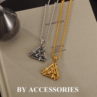 Dây chuyền nam titan hình thanh kiếm phối tạo hình tam giác độc đáo không gỉ MN28 BY ACCESSORIES
