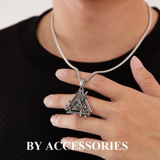 Dây chuyền nam titan hình thanh kiếm phối tạo hình tam giác độc đáo không gỉ MN28 BY ACCESSORIES