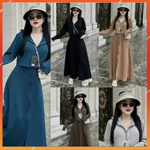 Áo Chống Nắng Toàn Thân Nữ 2 Lớp Dáng Croptop,Vải Umi Co Giãn Chống Nắng Tốt