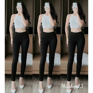 Quần Legging nữ dài cạp cao dáng nâng mông có 4 túi chất vải Umi hàng loại 1 cao cấp Quần legging đen nữ co giãn 4 chiều