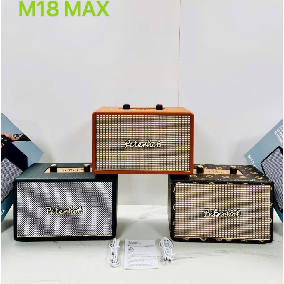 Loa Bluetooth M18 Công Suất Lớn Bass Siêu Trầm Loa Di Động Cầm Tay Cao Cấp