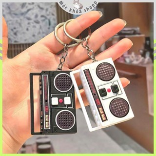 Móc Khóa Ghi Âm Hình Radio Cổ Điển – Ghi Âm 60s, Quà Tặng Sáng Tạo, Thiết Kế Chất Cute