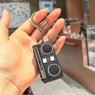 Móc Khóa Ghi Âm Hình Radio Cổ Điển – Ghi Âm 60s, Quà Tặng Sáng Tạo, Thiết Kế Chất Cute