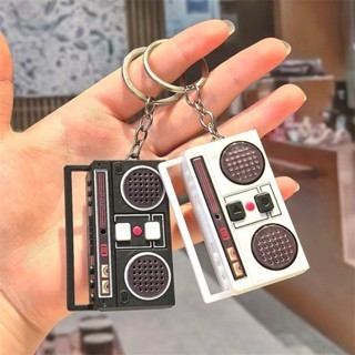 Móc Khóa Ghi Âm Hình Radio Cổ Điển – Ghi Âm 60s, Quà Tặng Sáng Tạo, Thiết Kế Chất Cute
