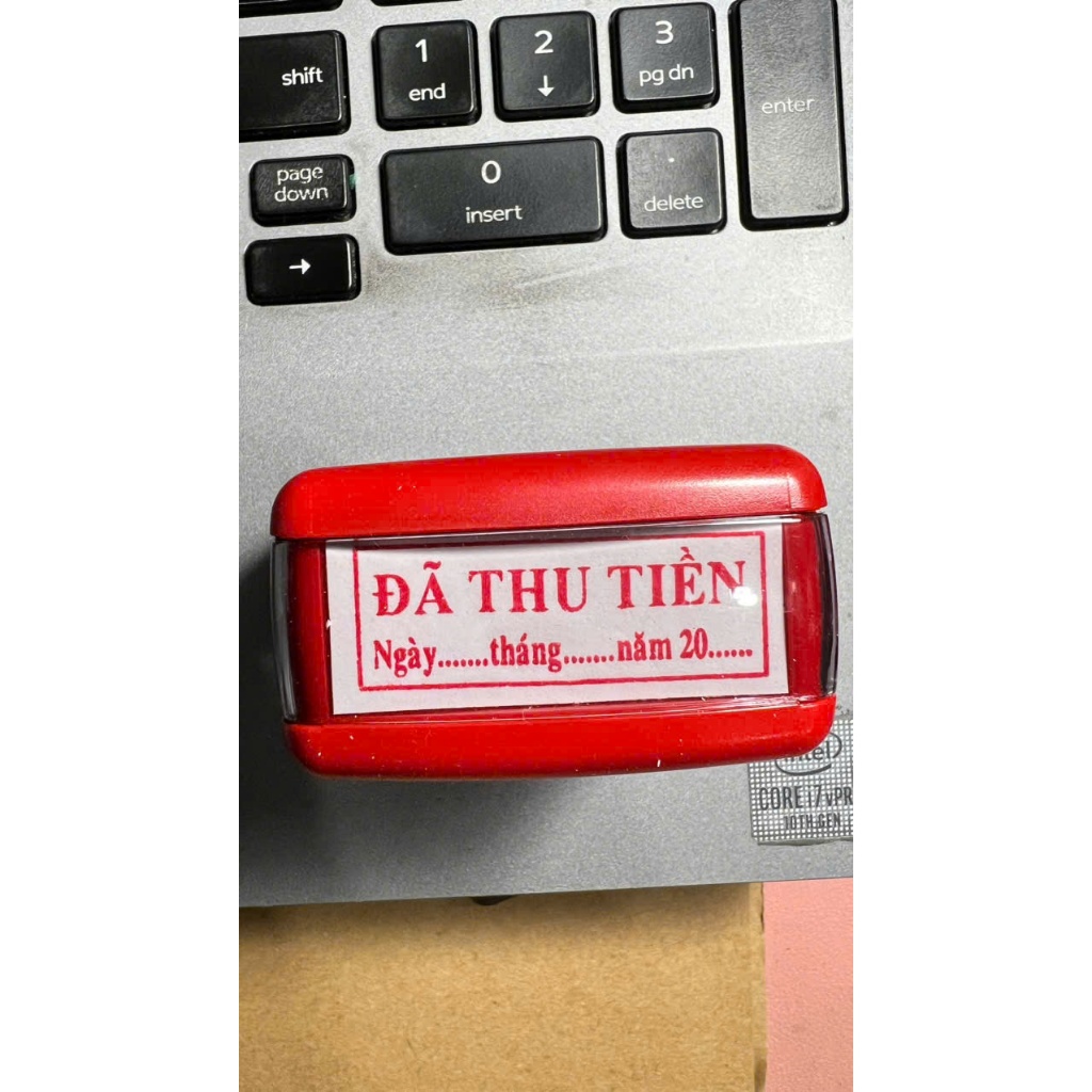 [ NGÀY THÁNG NĂM] Con dấu 2 dòng “Đã Thanh Toán” - " Đã Thu Tiền" - " Đã Chi Tiền" có NGÀY THÁNG NĂM