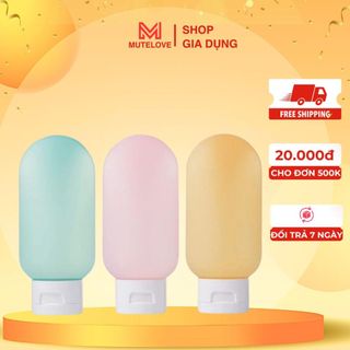Combo 3 Lọ Chiết Mutelove Đựng Dầu Gội Sữa Tắm 60ml