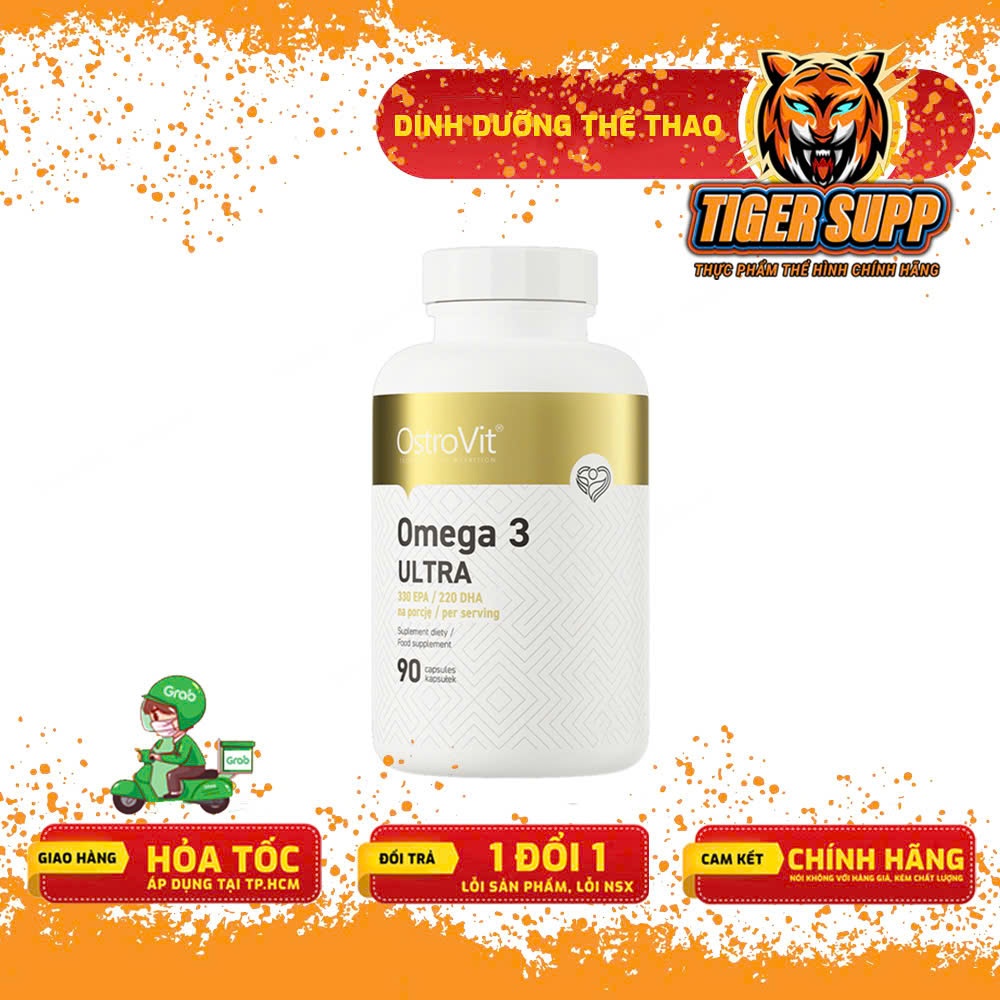 [Freeship] Ostrovit Omega3 Ultra - Dầu Cá Hàm Lượng Cao 340/220 mg EPA/DHA - Chính hãng