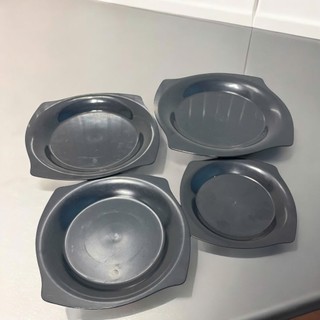 Đĩa phíp vuông 4 size nhiều màu nhựa phíp melamine cao cấp hàng có sẵn