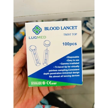 Hộp 100 Kim lấy máu tròn dùng cho các máy đo đường huyết - kim tròn