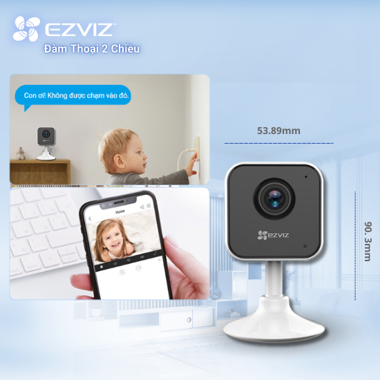 Ảnh Camera WI-FI EZVIZ H1C 1080p, Trong Nhà, Đàm Thoại 2 Chiều, Phát Hiện Chuyển Đồng 2