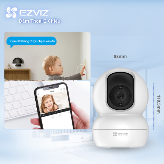 Ảnh Camera WI-FI EZVIZ TY2 Trong nhà 1080P (Nâng cấp từ C6N, TY1), Quay Quét 360 Độ, Đàm Thoại Hai Chiều 3