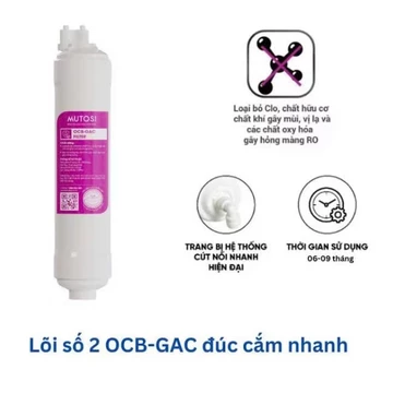 Lõi Lọc số 2 MUTOSI - Lõi Đúc : (OCB-GAC) Filter - Hàng chính hãng - Than hoạt tính